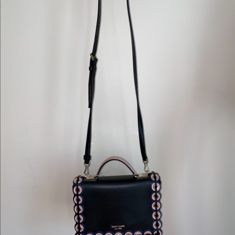 Kate spade crossbody grommet bag w  charm - Picture 4 of 6